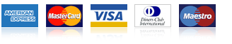 AMERICAN EXPRESS; MasterCard, VISA, Diners, Maestro